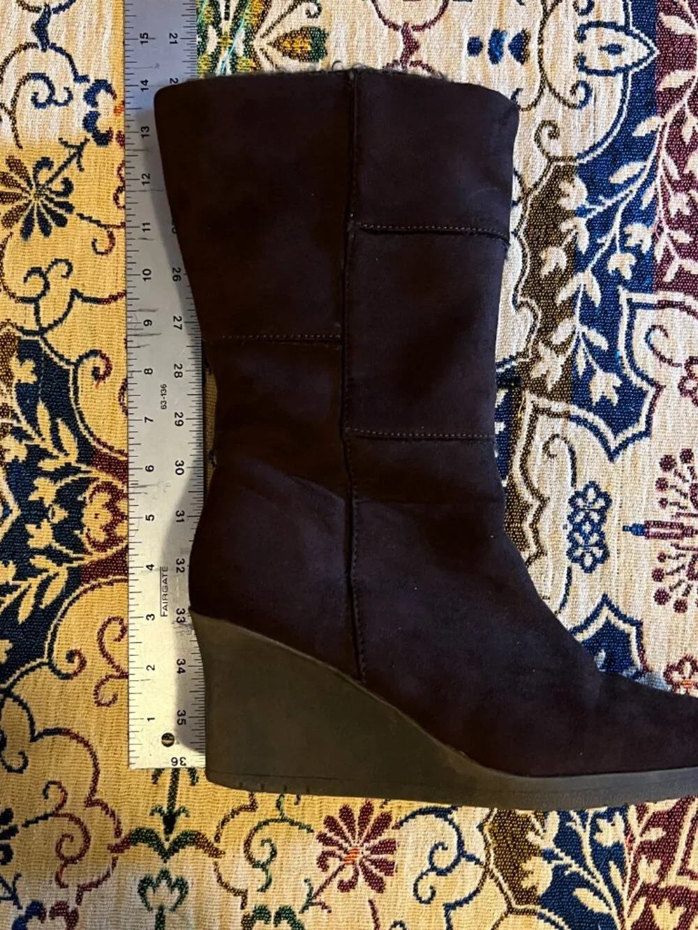 Decree Brown with Faux Fur Winter Boots Womens size 9.5